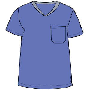 Moldes de confeccion para UNIFORMES Camisas Ambo medico 9459